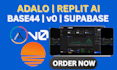 be your no code supabase v0 base44 adalo app or replit ai expert
