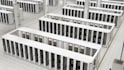 3d cgi data center warehouse design, ai datacenter, server center room design
