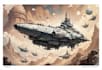 draw a sci fi spaceship art