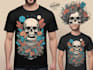 create a custom illustrated t shirt design for you