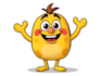 create flat funny cartoon character mascot
