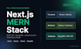 build a full stack nextjs or mern web app with rest API and database