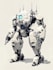 draw robot, macha, spaceship