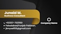 create luxury professional business card design with qr code