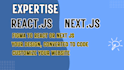 expert reactjs and nextjs wbsite developer fullstack web developer