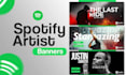 design a professional spotify music banner