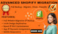 migrate clone transfer weebly wordpress wix webflow to shopify website migration