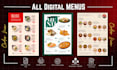 design a professional and modern cafe menu, coffee shop menu and food men