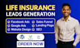 iul insurance leads, insurance website, life insurance social media ads