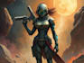 sci fi character illustration or sci fi character