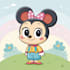 do cute disney cartoon portrait