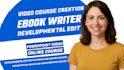 self help ebook writer video course creation ghostwriting online course content
