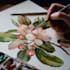 draw botanical illustration, flowers, fruits