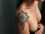 create sleeve tattoo design in geometric style