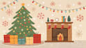 create festive holiday christmas design illustration