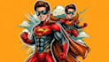 design premium superhero caricature
