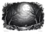 draw dark art illustration with engraving style