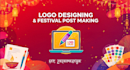 design logo and festival posts