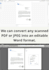convert scanned PDF or jpeg to editable word or excel