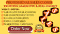 make your sales representative high ticket sales closer cold calling expert