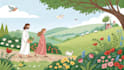 design faith based children book bible illustrations
