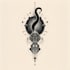 custom an abstract black tattoo design