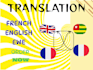 translate english to french and ewe togolese