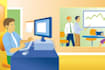 create a professional flat color vector illustration