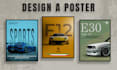 design car ads, posters, flyers and banner for sales