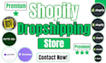build shopify website design dropshipping autods shopify website development