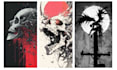 creat a dark detailed album cover