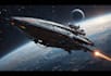 draw a sci fi spaceship art