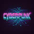 design futuristic cyberpunk logo or typography