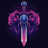 unique fantasy dungeon game logo title pack with