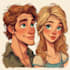 design couple portrait illustration