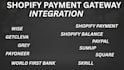 activate shopify payment with balance , paypal into your website