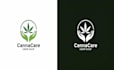 design minimalist weed, cbd, marijuana and cannabis logo with new concept
