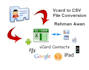 convert your vcard vcf contacts to excel or CSV format accurately
