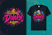 design logo and tshart merch with graffiti style