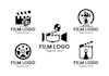create an elegant and creative film logo with unique concept