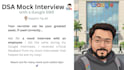take mock algorithms interview in google format