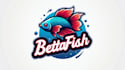 make eye catching betta fish mascot logo in my style