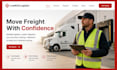 design logistics website trucking website dispatch logistics trucking website