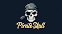 design awesome pirate skull mascot logo with express delivery