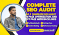 do a complete SEO audit fix on page errors and build high quality backlinks