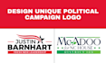 design unique attractive political campaign logo and election party flyer