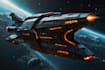 create a sci fi spaceship art