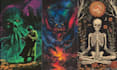 do horror and fantasy scene concept art illustrations