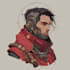 create a professional scifi character illustration