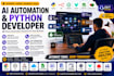 python script,chrome extension,web bot,web scrping,lead generation,telegram bot,